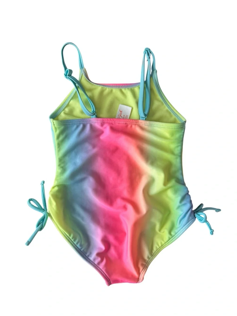Cat & Jack Rainbow Tie Dye One Piece Swimsuit Girls XS 4/5